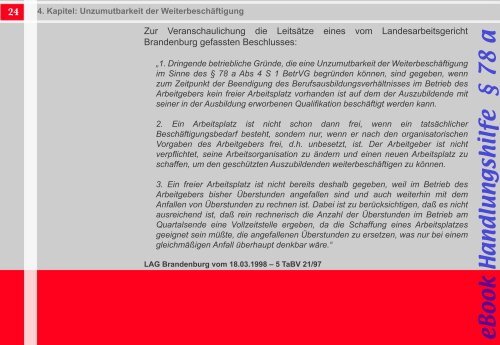 zur Ãbernahme von JAV-Mitgliedern gemÃ¤Ã Â§ 78 a BetrVG - IG Metall