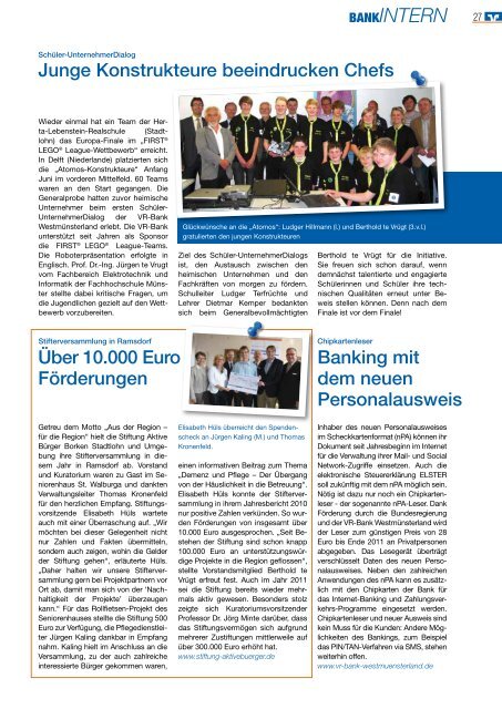 BANKInTErn - VR-Bank Westmünsterland eG