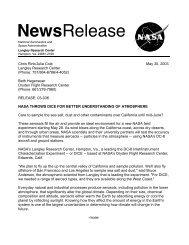 NewsRelease - GTE - NASA