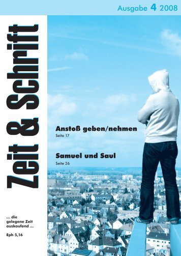 Heft 4/2008 - Zeit & Schrift