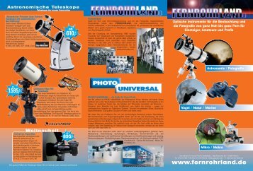 Astronomische Teleskope - Fernrohrland