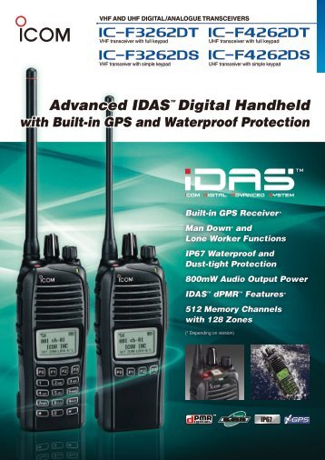 Advanced IDASâ¢ Digital Handheld with Built-in GPS ... - Icom France