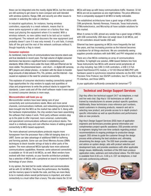 Microcontroller Solutions TechZone Magazine, April 2011 - Digikey