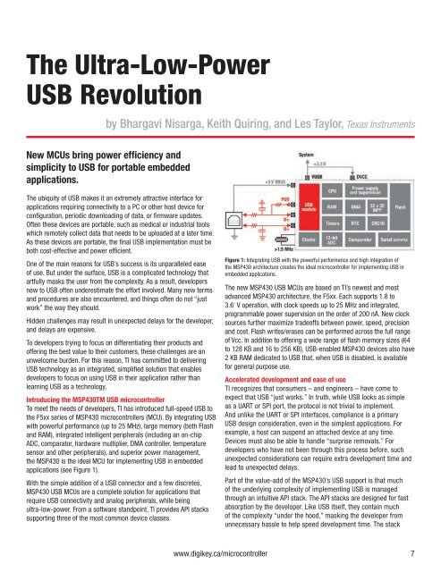 Microcontroller Solutions TechZone Magazine, April 2011 - Digikey