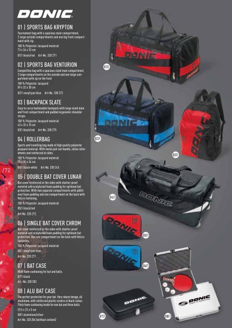 Donic Catalogue - Delux Sports International