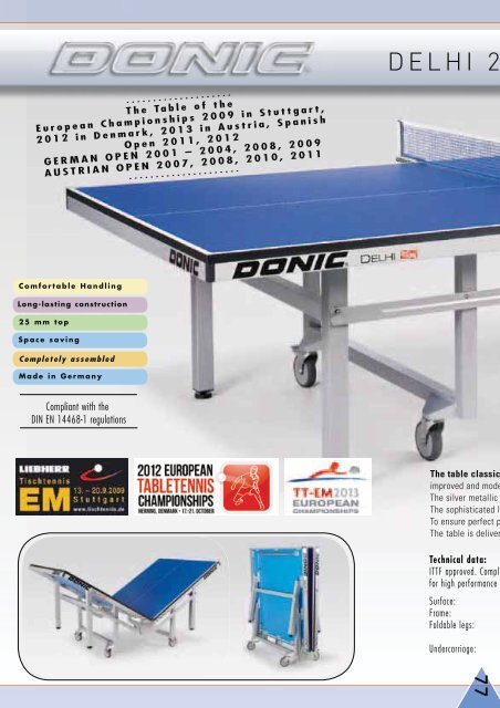 Donic Catalogue - Delux Sports International