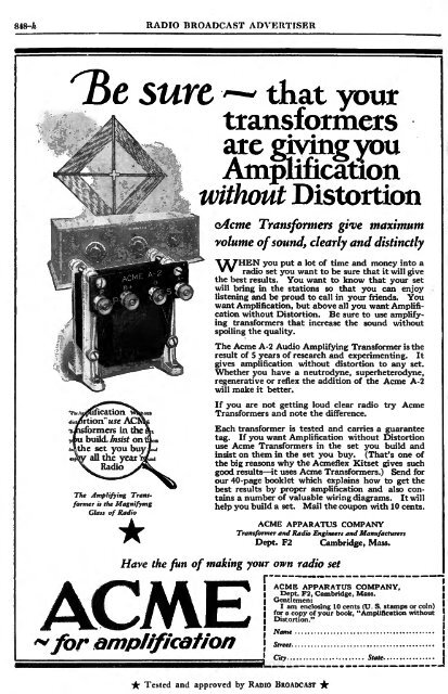 Radio Broadcast - 1925, February - 113 Pages ... - VacuumTubeEra