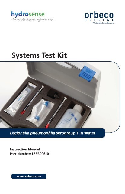 Legionella Systems Test Kit Manual - Orbeco-Hellige