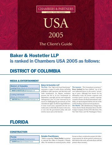 Baker & Hostetler_4pp. - Baker & Hostetler LLP