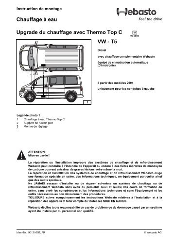 Chauffage Ã  eau Upgrade du chauffage avec Thermo Top C ... - Jojofly