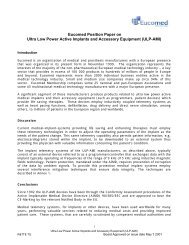 Eucomed Position Paper on Ultra Low Power Active Implants and ...