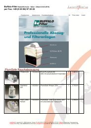 PlumSafe Rauchabsaugung - LaserPoint AG