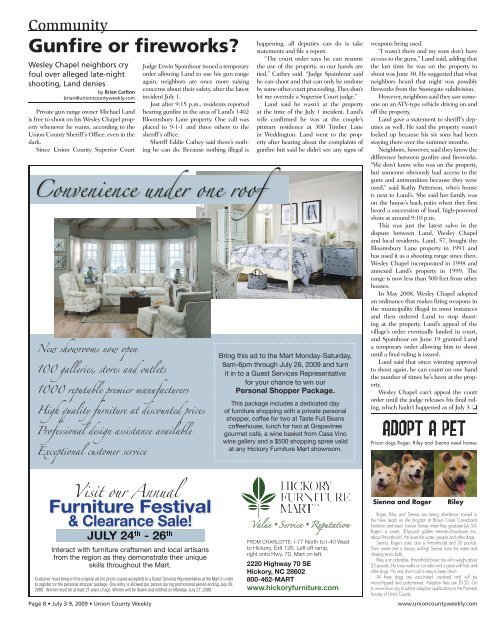 Union County Union County - Carolina Weekly Newspapers