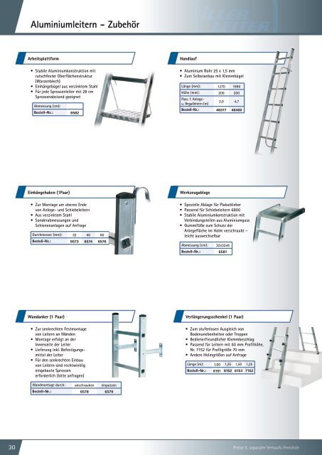 Aluminiumleitern - Iller-Leiter