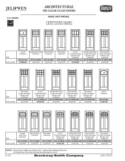 JELD-WEN Architectural Fiberglass - Brosco