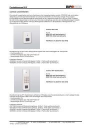 comlock Leser - Eurotron Sicherheitstechnik GmbH