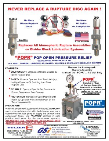 Link to POPR Brochure - CC Technology Lubrication Division