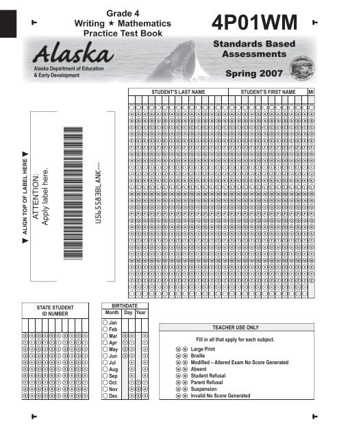 Mathematics Test Book