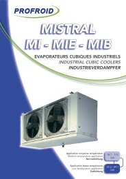 MISTRAL MI - MIE - MIB - Profroid