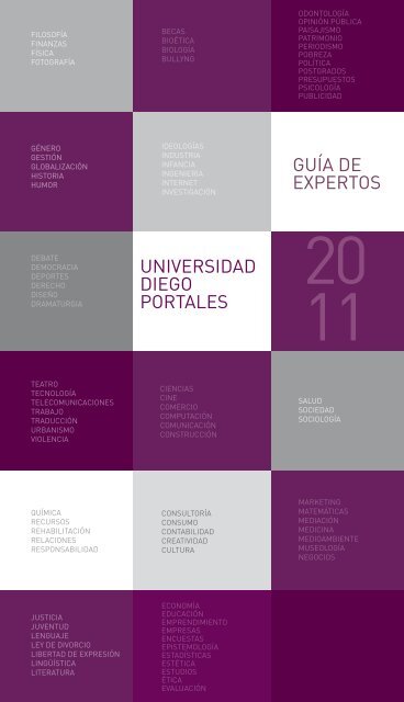 UNIVERSIDAD DIEGO PORTALES GUÃA DE EXPERTOS