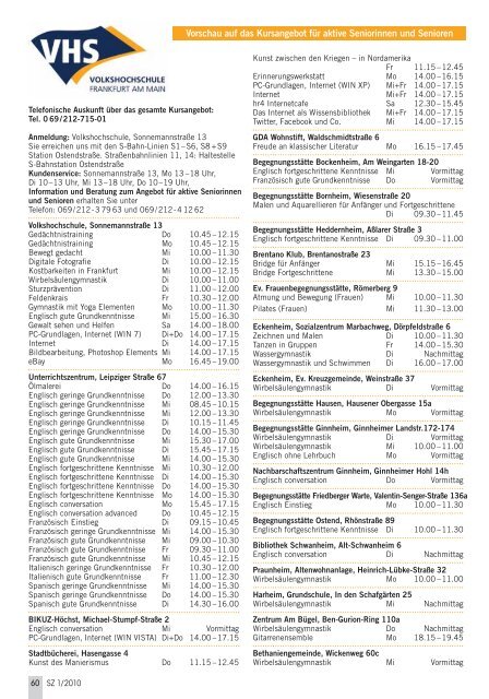 Die gesamte Ausgabe 1/2010 als pdf-Datei - Senioren Zeitschrift ...