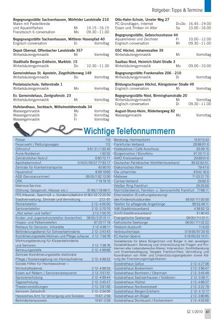 Die gesamte Ausgabe 1/2010 als pdf-Datei - Senioren Zeitschrift ...