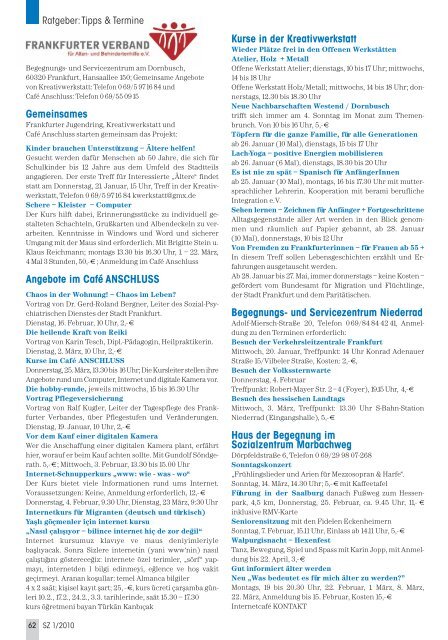 Die gesamte Ausgabe 1/2010 als pdf-Datei - Senioren Zeitschrift ...