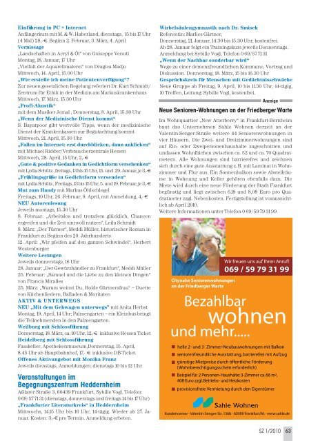 Die gesamte Ausgabe 1/2010 als pdf-Datei - Senioren Zeitschrift ...