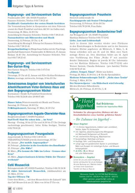 Die gesamte Ausgabe 1/2010 als pdf-Datei - Senioren Zeitschrift ...