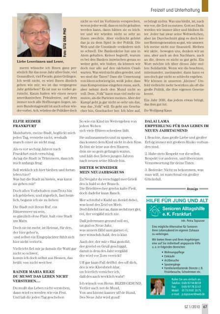 Die gesamte Ausgabe 1/2010 als pdf-Datei - Senioren Zeitschrift ...