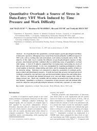 Quantitative Overload: a Source of Stress in Data-Entry VDT Work ...