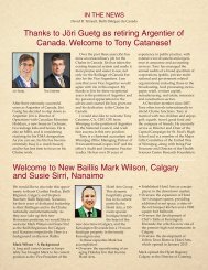 New Baillis Mark Wilson, Calgary and - la Chaine des Rotisseurs ...