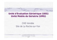 Unité Mobile de Gériatrie (UMG) - Centre hospitalier départemental