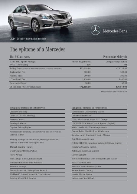 Mercedes price malaysia