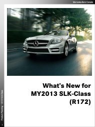 SLK 250 Option Packages & Highlights ... - Mercedes-Benz Blainville
