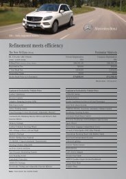 Download ML350 BlueEFFICIENCY price list for Peninsular Malaysia