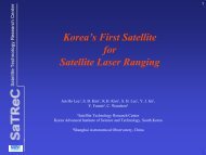 Korea's First Satellite for Satellite Laser Ranging