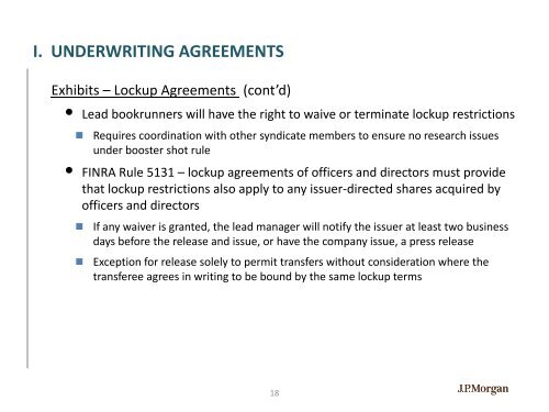 i. underwriting agreements