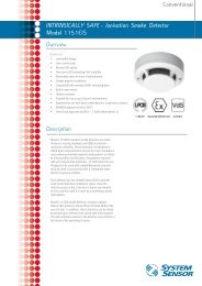 INTRINSICALLY SAFE - Ionisation Smoke Detector Model 1151EIS ...