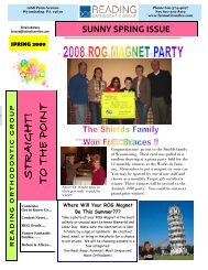 2009 Spring - Reading Orthodontic Group