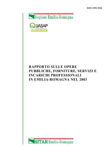 Rapporto 2003 - Territorio - Regione Emilia-Romagna