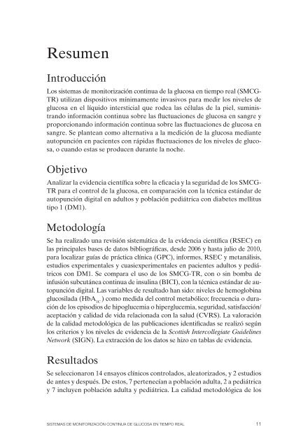 Sistemas de monitorizaciÃ³n continua de glucosa en tiempo real