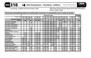 BUS 318 HÃ¶hr-Grenzhausen â€“ Stromberg  â€“ Koblenz Q HÃ¶hr ...