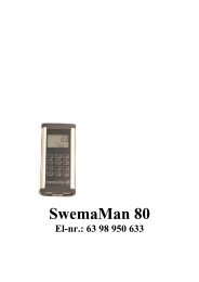 SwemaMan 80 - Micromanometer med K-faktor - Elma Instruments