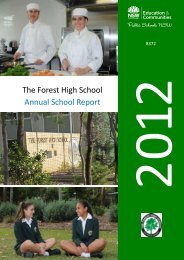 The Forest High School Annual School Report