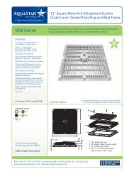 View Product Sheet - AquaStar Pool Products