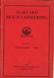1939 Issue - Harvard Mountaineering Club