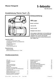 Wasser-Heizgerät Zusatzheizung Thermo Top E ... - Lupo3Lklub.dk