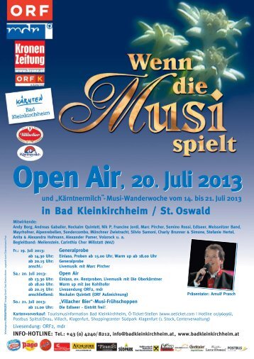 Musi Flyer Juli 2013.pdf - Bad Kleinkirchheim