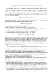 DESE-NCLB Complaint Procedures [Spanish]